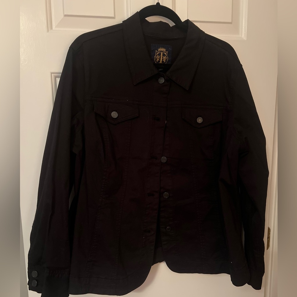 Talbots plus size jean jacket